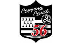 campingcariste Breton 56 - 15x11,2cm - Autocollant(sticker)