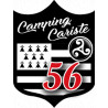 campingcariste Breton 56 - 15x11,2cm - Autocollant(sticker)