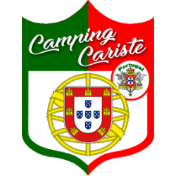 Camping car Portugal - 15x11,2cm - Sticker/autocollant