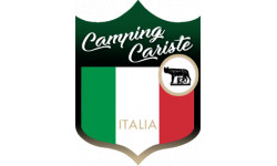 Autocollant (sticker): Camping car Italie