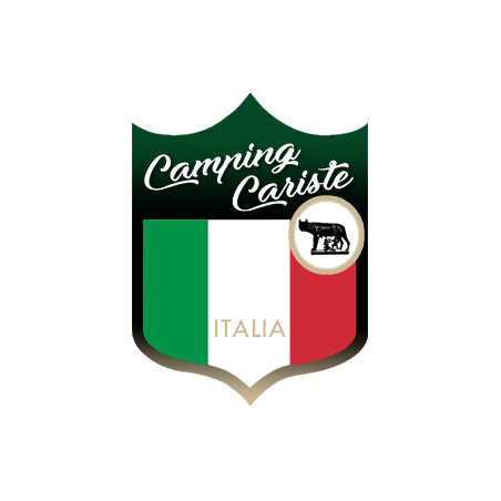 Autocollant (sticker): Camping car Italie