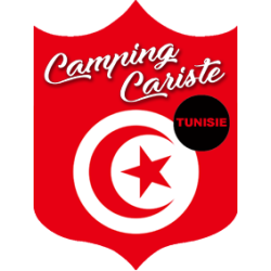 Campingcariste Tunisie - 15x11,2cm - Sticker/autocollant