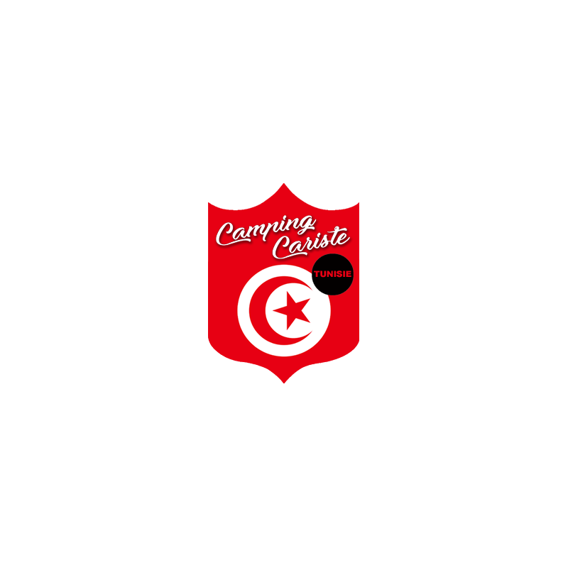 Campingcariste Tunisie - 15x11,2cm - Sticker/autocollant