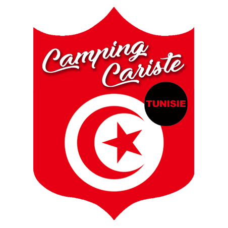 Campingcariste Tunisie - 15x11,2cm - Sticker/autocollant