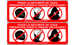 Autocollant (sticker): présentez-vous à visage decouvert 2