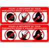 Autocollant (sticker): présentez-vous à visage decouvert 2