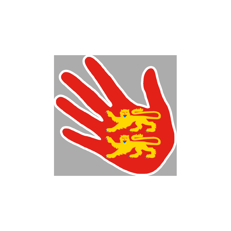 main Normande (17cm) - Sticker/autocollant