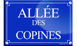 Allée des copines (20x13,2cm) - Autocollant(sticker)