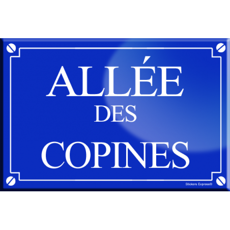 Allée des copines (20x13,2cm) - Autocollant(sticker)