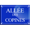 Allée des copines (20x13,2cm) - Autocollant(sticker)