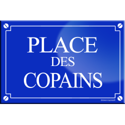 Place des copains (20x13,2cm) - sticker/autocollant