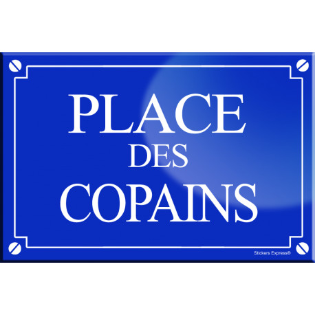 Place des copains (20x13,2cm) - Autocollant(sticker)