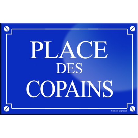 Place des copains (20x13,2cm) - Autocollant(sticker)