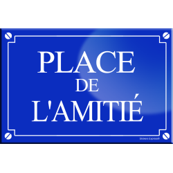 Place de l'amitie (20x13,2cm) - sticker/autocollant