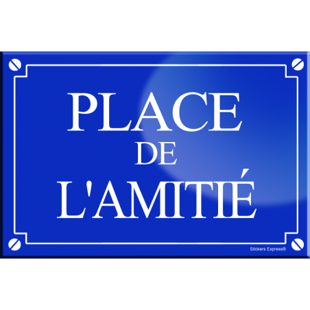 Place de l'amitie (20x13,2cm) - Autocollant(sticker)