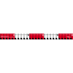 Règle de mesure isolation combles - 50x4cm - Sticker/autocollant