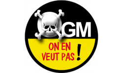 OGM, on en veut pas (10cm) - Autocollant(sticker)