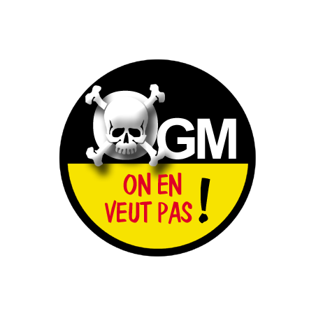 OGM, on en veut pas (10cm) - Autocollant(sticker)