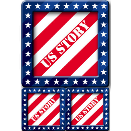 Autocollant (sticker): USA