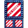 Autocollant (sticker): USA