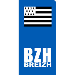 immatriculation motard Breton - Sticker/autocollant