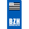 immatriculation motard Breton - Sticker/autocollant