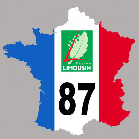 Autocollant (sticker): FRANCE 87 Région Limousin