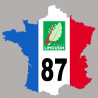 FRANCE 87 Limousin - 10x10cm - Autocollant(sticker)