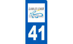 immatriculation 41 du Loir-et-Cher - Autocollant(sticker)