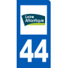 immatriculation motard 44 Loire-Atlantique - Sticker/autocollant