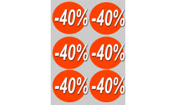 Stickers / autocollants Ronds 30% 2