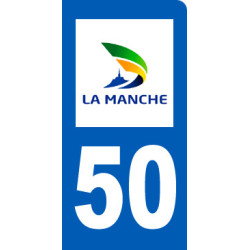 immatriculation motard 50 Manche - Sticker/autocollant