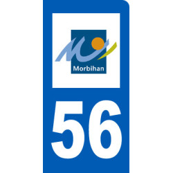 immatriculation motard 56 Morbihan - Sticker/autocollant