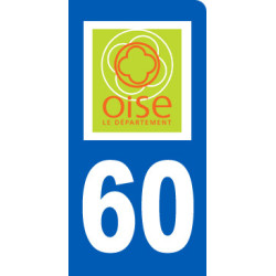 immatriculation motard 60 l'Oise - Sticker/autocollant