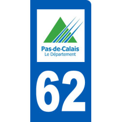 immatriculation motard 62 Pas de Calais - Sticker/autocollant