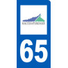 immatriculation motard 65 Hautes-Pyrénées - Autocollant(sticker)