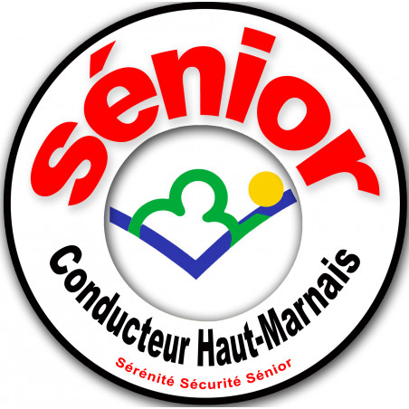 Autocollant (sticker):conducteur Sénior Haut-Marnais