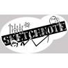 Sketchnote (15x8,5cm) - Sticker/autocollant