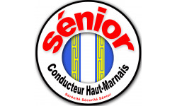 Autocollant (sticker):conducteur Sénior Blason Haut-Marnais