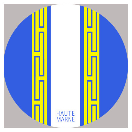 blason de la Haute Marne - 20cm -Sticker/autocollant