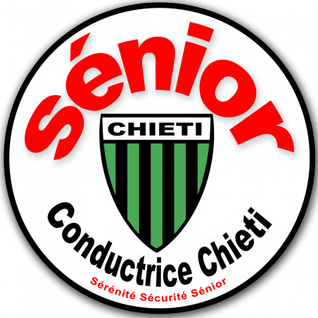 Autocollant (sticker): conducteur Sénior de CHIETI