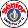 Conductrice Sénior CH'TI (15x15cm) - Sticker/autocollant