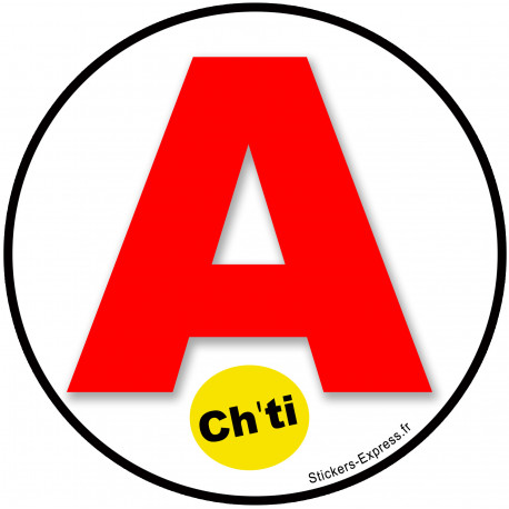 A Ch'ti (15x15cm) - Autocollant(sticker)
