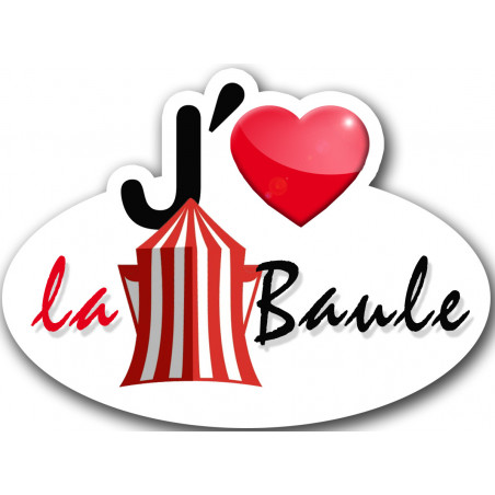 j'aime la Baule (15x11cm) - Autocollant(sticker)