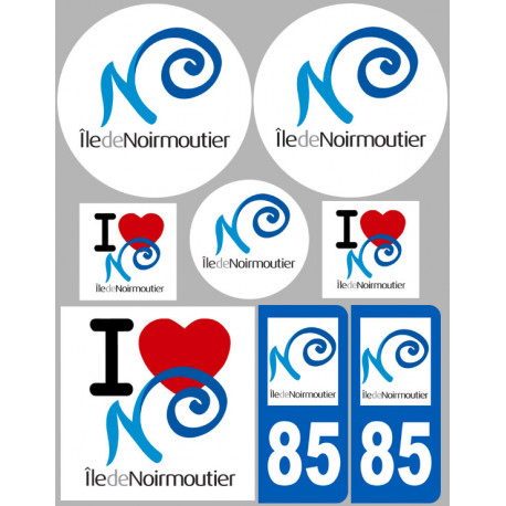 Autocollant (sticker): Ile de Noirmoutier