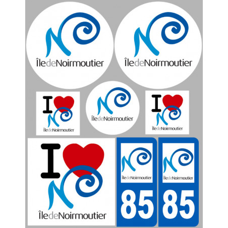 Autocollant (sticker): Ile de Noirmoutier