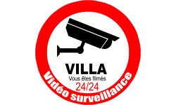 vidéo sécurité Villa - 15cm - Autocollant(sticker)