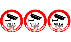 vidéo sécurité Villa - 3x5cm - Autocollant(sticker)