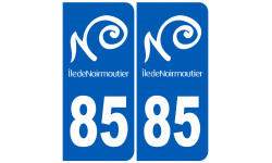 immatriculation 85 Noirmoutier - Autocollant(sticker)