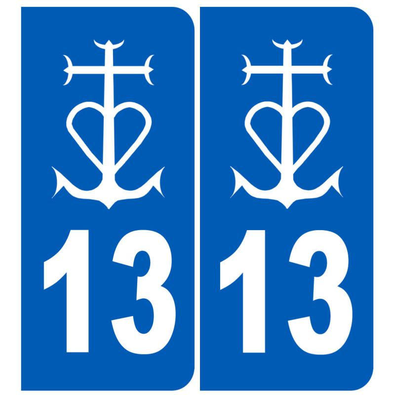 immatriculation 13 La Camargue - Sticker/autocollant